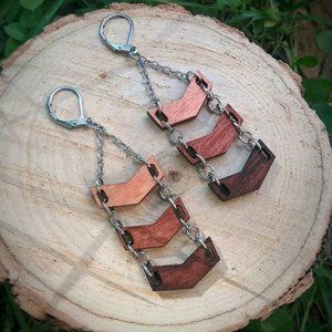 Wooden Unique Arrows Earrings